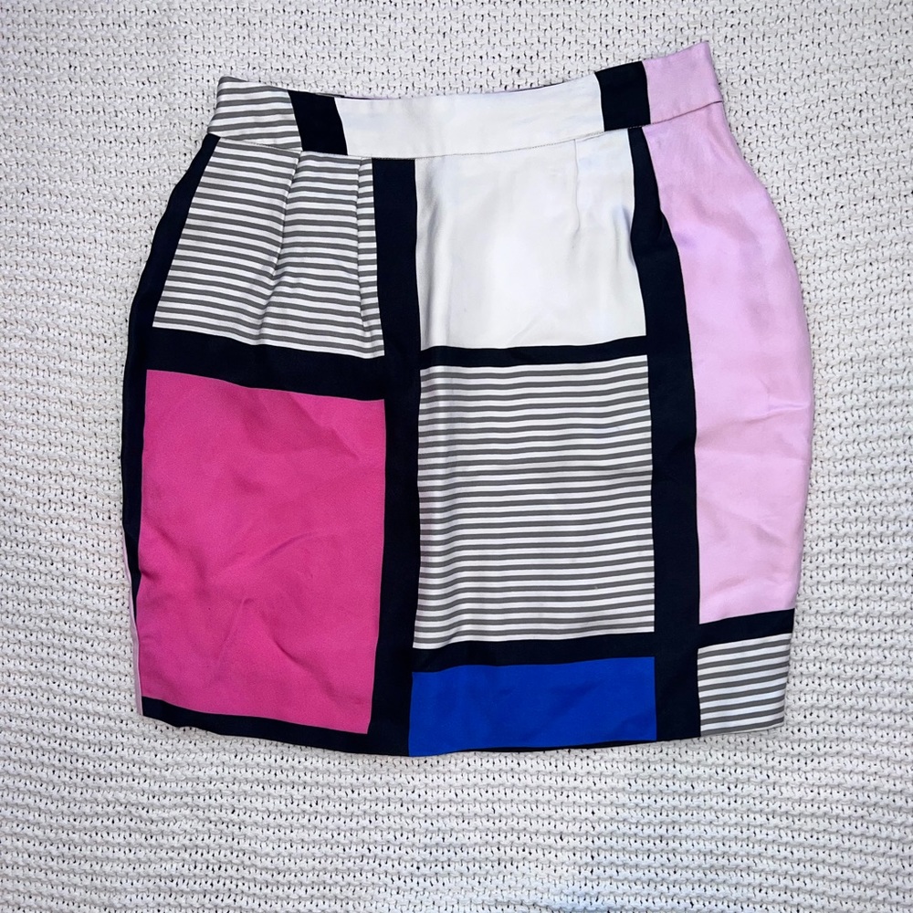 Multicolored Geometric Skirt